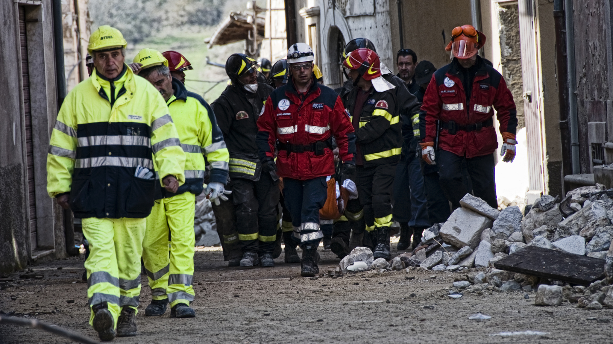 L'Aquila, 2009 - Attività di ricerca e soccorso delle strutture operative in seguito al terremoto del 6 aprile 2009 